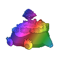 Rainbow Gigantamax Snorlax